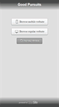 Mobile Screenshot of goodpursuits.com